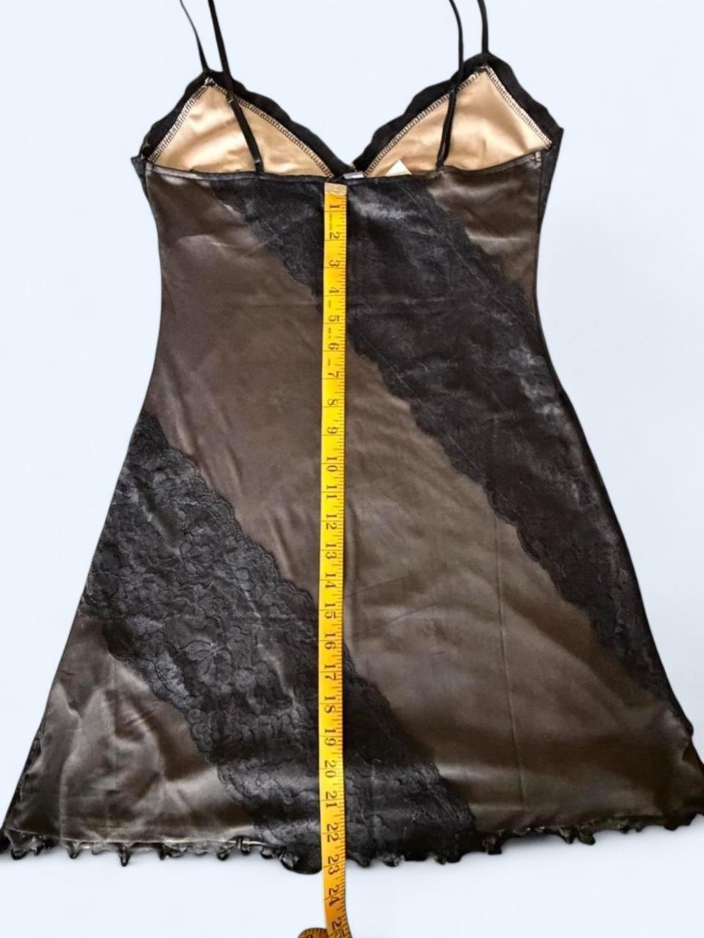 NWT Black Lace Slip Dress M Sheer Mesh F21 Y2K Festival Whimsigoth Cottagecore - Picture 5 of 10